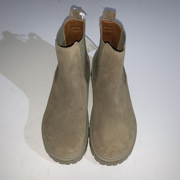 Birkenstock Boots Womens US 9 Tan Suede Chelsea Lug Sole Ankle Pull On EU 40 - Picture 4 of 11